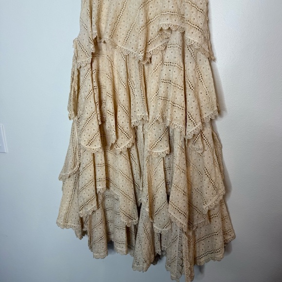 Vintage Lafayette148 Tier Layered Boho Victorian Prairie Cottagecore Maxi skirt - Picture 10 of 10